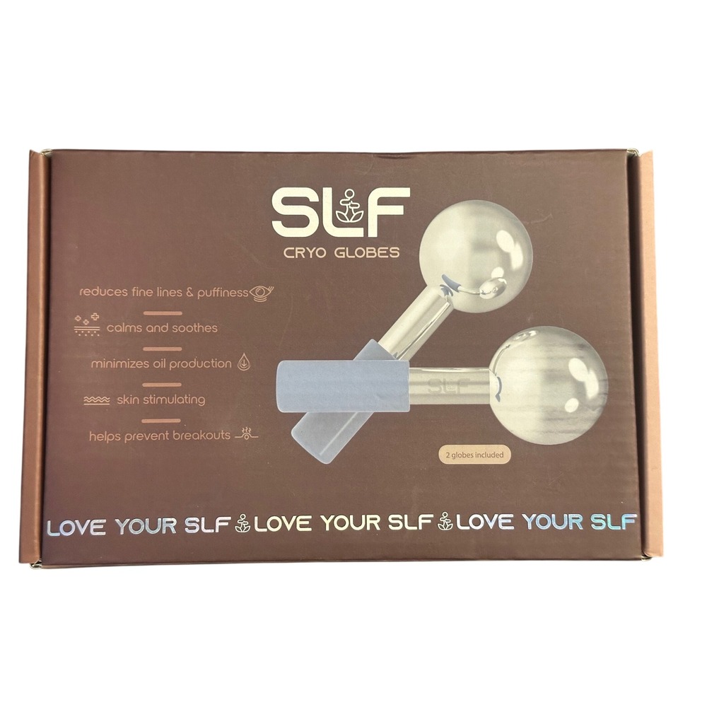 SLF Cryo Globes Facial Massage Set Cooling Skin Care Tools 2 Piece New in Box